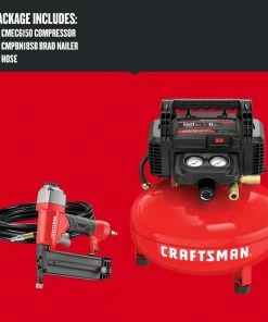 CRAFTSMAN Air Compressors 6-Gallon Single Stage Portable Electric Pancake Air Compressor (1-Tools Included) -Craftsman Store 14029079
