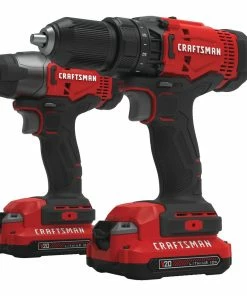 CRAFTSMAN Power Tool Combo Kits V20 2-Tool 20-Volt Max Power Tool Combo Kit with Soft Case (2-Batteries Included and Charger Included) -Craftsman Store 14207060