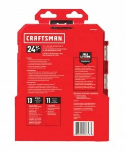 CRAFTSMAN Mechanics Tool Sets 24-Piece Standard (SAE) Polished Chrome Mechanics Tool Set (3/8-in;) -Craftsman Store 14207231