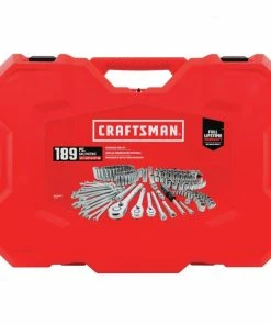 CRAFTSMAN Mechanics Tool Sets 189-Piece Standard (SAE) and Metric Combination Polished Chrome Mechanics Tool Set (1/4-in; 3/8-in) -Craftsman Store 14207321