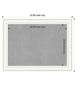 Amanti Art Memo Boards Craftsman White Frame Collection 32.88-in W x 24.88-in H Landscape or Portrait Bulletin Board -Craftsman Store 14334989
