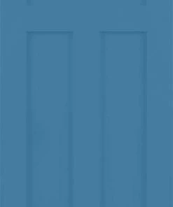 ReliaBilt Slab Doors Shaker 30-in x 80-in Blue Heron 3-Panel Craftsman