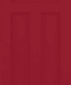 ReliaBilt Slab Doors Shaker 36-in x 80-in Barn Red 3-Panel Craftsman