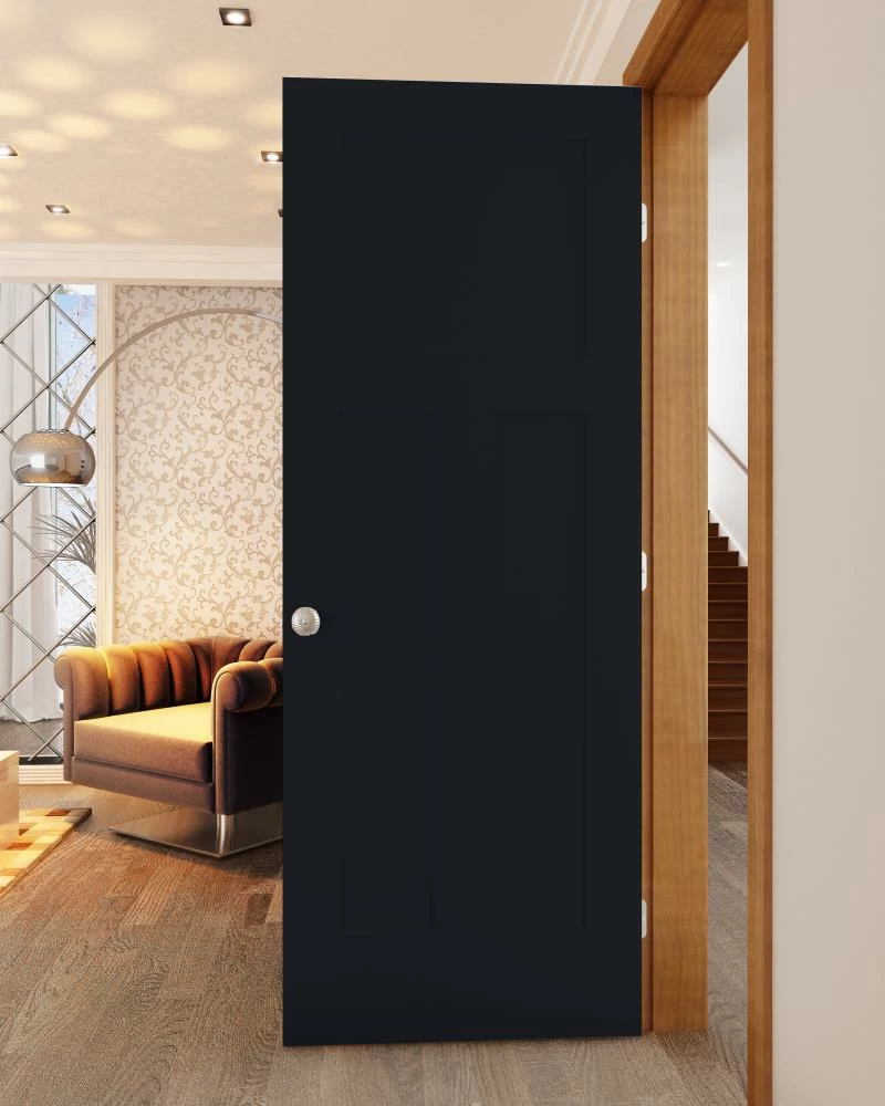 ReliaBilt Slab Doors Shaker 24-in x 80-in Midnight 3-Panel Craftsman 2 ReliaBilt Slab Doors Shaker 24-in x 80-in Midnight 3-Panel Craftsman - Image 2