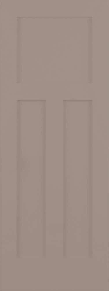 ReliaBilt Slab Doors Shaker 36-in x 80-in Sand Piper 3-Panel Craftsman 1 ReliaBilt Slab Doors Shaker 36-in x 80-in Sand Piper 3-Panel Craftsman