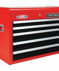 CRAFTSMAN Top Tool Chests 2000 Series 26-in W x 19.75-in H 5-Drawer Steel Tool Chest (Red) -Craftsman Store 14958583