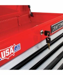 CRAFTSMAN Top Tool Chests 2000 Series 26-in W x 19.75-in H 5-Drawer Steel Tool Chest (Red) -Craftsman Store 14958584