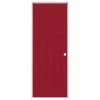ReliaBilt Prehung Interior Doors Shaker 28-in x 80-in Barn Red 3-Panel Craftsman Solid Core Prefinished Pine MDF Right Hand Inswing Single Prehung Interior Door