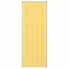 ReliaBilt Prehung Interior Doors Shaker 30-in x 80-in Marigold 3-Panel Craftsman Solid Core Prefinished Pine MDF Left Hand Inswing Single Prehung Interior Door