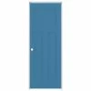 ReliaBilt Prehung Interior Doors Shaker 30-in x 80-in Blue Heron 3-Panel Craftsman Solid Core Prefinished Pine MDF Right Hand Inswing Single Prehung Interior Door