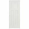 American Building Supply Prehung Interior Doors Shaker 28-in x 80-in Snow Storm 3-Panel Craftsman Solid Core Prefinished Pine MDF Right Hand Inswing Single Prehung Interior Door