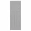American Building Supply Prehung Interior Doors Shaker 28-in x 80-in Driftwood 3-Panel Craftsman Solid Core Prefinished Pine MDF Right Hand Inswing Single Prehung Interior Door