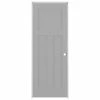 American Building Supply Prehung Interior Doors Shaker 28-in x 80-in Driftwood 3-Panel Craftsman Solid Core Prefinished Pine MDF Left Hand Inswing Single Prehung Interior Door