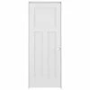 American Building Supply Prehung Interior Doors Shaker 32-in x 80-in White 3-Panel Craftsman Solid Core Prefinished Pine MDF Left Hand Inswing Single Prehung Interior Door