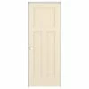 American Building Supply Prehung Interior Doors Shaker 32-in x 80-in Cream-n-sugar 3-Panel Craftsman Solid Core Prefinished Pine MDF Right Hand Inswing Single Prehung Interior Door