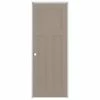 American Building Supply Prehung Interior Doors Shaker 24-in x 80-in Sand Piper 3-Panel Craftsman Solid Core Prefinished Pine MDF Left Hand Inswing Single Prehung Interior Door