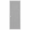 American Building Supply Prehung Interior Doors Shaker 24-in x 80-in Driftwood 3-Panel Craftsman Solid Core Prefinished Pine MDF Right Hand Inswing Single Prehung Interior Door