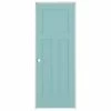 American Building Supply Prehung Interior Doors Shaker 32-in x 80-in Sea Mist 3-Panel Craftsman Solid Core Prefinished Pine MDF Right Hand Inswing Single Prehung Interior Door
