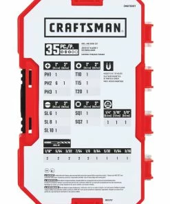 CRAFTSMAN Screwdriver Bits Screwdriver Bit Set Drill/Driver (35-Piece) -Craftsman Store 15152471