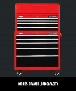 CRAFTSMAN Top Tool Chests 2000 Series 37-in W x 24.5-in H 4-Drawer Steel Tool Chest (Red) -Craftsman Store 15158138