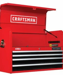CRAFTSMAN Top Tool Chests 2000 Series 37-in W x 24.5-in H 4-Drawer Steel Tool Chest (Red) -Craftsman Store 15158140