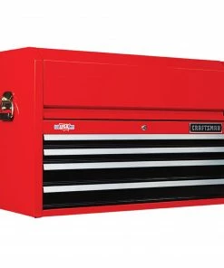 CRAFTSMAN Top Tool Chests 2000 Series 37-in W x 24.5-in H 4-Drawer Steel Tool Chest (Red) -Craftsman Store 15158142