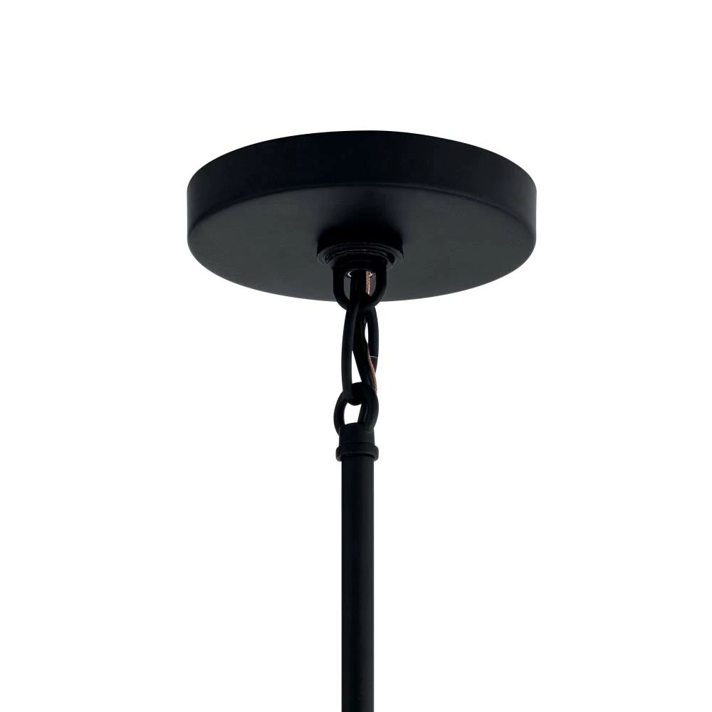 Kichler Pendant Lighting Loman Matte Black and Brushed Nickel Craftsman Clear Glass Cylinder Mini Pendant Light 3 Kichler Pendant Lighting Loman Matte Black and Brushed Nickel Craftsman Clear Glass Cylinder Mini Pendant Light - Image 3