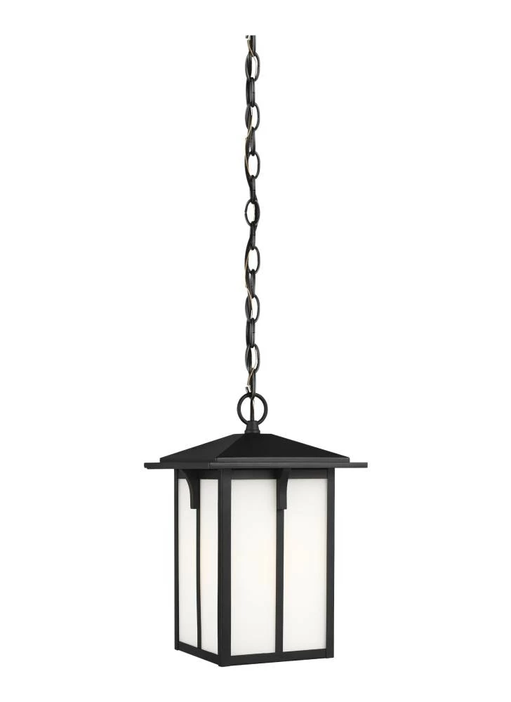 Sea Gull Lighting Pendant Lighting Tomek Black Craftsman Etched Glass Lantern Outdoor Pendant Light 1 Sea Gull Lighting Pendant Lighting Tomek Black Craftsman Etched Glass Lantern Outdoor Pendant Light
