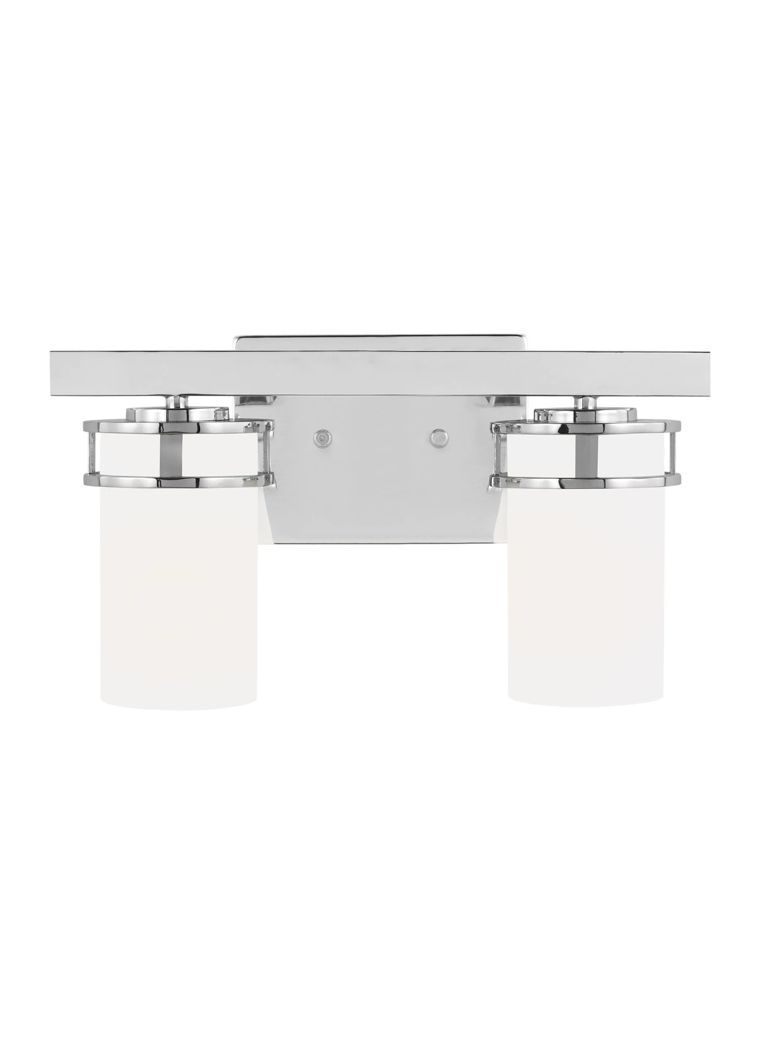 Sea Gull Lighting Vanity Lights Robie 2-Light Chrome Craftsman Vanity Light 1 Sea Gull Lighting Vanity Lights Robie 2-Light Chrome Craftsman Vanity Light