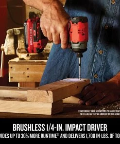 CRAFTSMAN Power Tool Combo Kits V20 4-Tool 20-Volt Max Brushless Power Tool Combo Kit with Soft Case (2-Batteries Included and Charger Included) -Craftsman Store 15601081