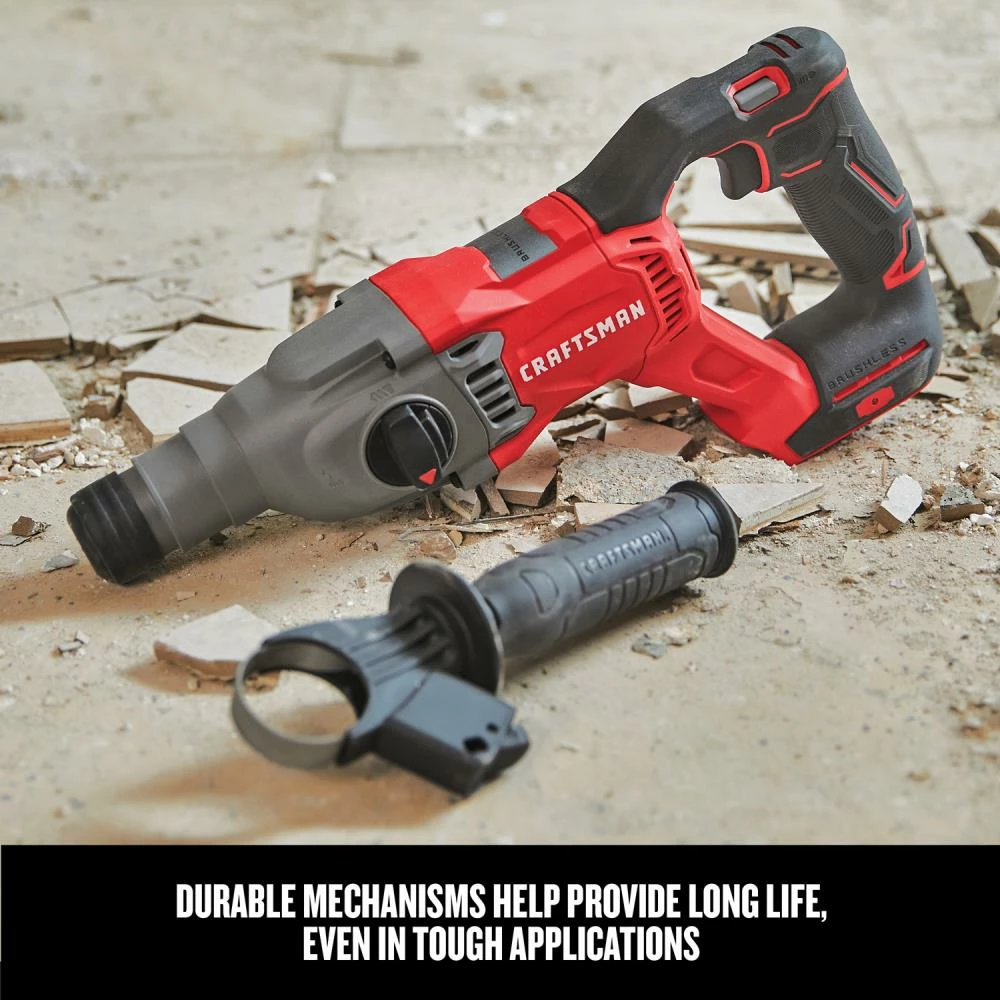 CRAFTSMAN Rotary Hammer Drills V20 20-Volt Max-Amp 1-in SDS-Plus Variable Speed Cordless Rotary Hammer Drill 7 CRAFTSMAN Rotary Hammer Drills V20 20-Volt Max-Amp 1-in SDS-Plus Variable Speed Cordless Rotary Hammer Drill - Image 7