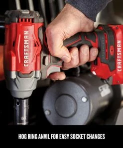 CRAFTSMAN Impact Wrenches V20-Amp 20-volt Max Variable Speed Brushless 1/2-in Drive Cordless Impact Wrench (Tool Only) -Craftsman Store 15857852