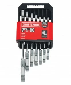 CRAFTSMAN Ratchet Wrenches & Sets 7-Piece Set 12-Point Standard (SAE) Flexible Head Ratchet Wrench Set -Craftsman Store 16414641