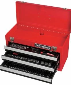 CRAFTSMAN Mechanics Tool Sets 218-Piece Standard (SAE) and Metric Combination Polished Chrome Mechanics Tool Set (1/4-in; 3/8-in) -Craftsman Store 16455438