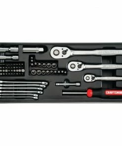 CRAFTSMAN Mechanics Tool Sets 218-Piece Standard (SAE) and Metric Combination Polished Chrome Mechanics Tool Set (1/4-in; 3/8-in) -Craftsman Store 16455440