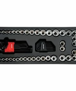 CRAFTSMAN Mechanics Tool Sets 218-Piece Standard (SAE) and Metric Combination Polished Chrome Mechanics Tool Set (1/4-in; 3/8-in) -Craftsman Store 16455442