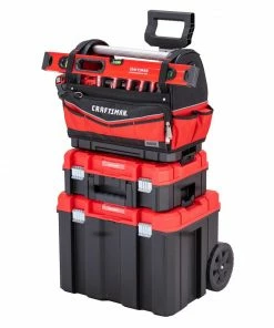 CRAFTSMAN Tool Bags Versastack Red and Black Polyester 17-in Tool Tote 15 CRAFTSMAN Tool Bags Versastack Red and Black Polyester 17-in Tool Tote -Craftsman Store 16493734