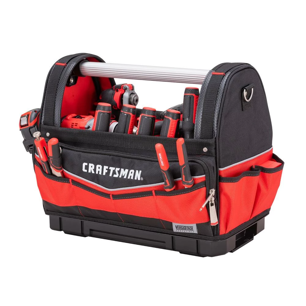 CRAFTSMAN Tool Bags Versastack Red and Black Polyester 17-in Tool Tote 6 CRAFTSMAN Tool Bags Versastack Red and Black Polyester 17-in Tool Tote - Image 6