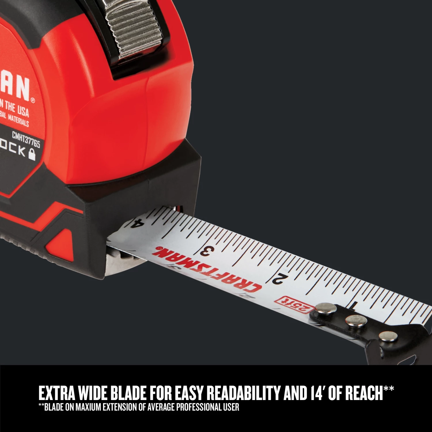 CRAFTSMAN Tape Measures AUTOLOCK 25-ft Tape Measure 4 CRAFTSMAN Tape Measures AUTOLOCK 25-ft Tape Measure - Image 4