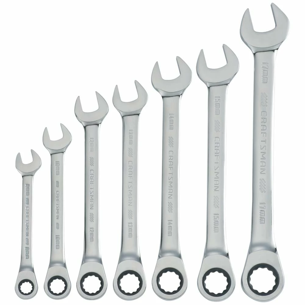 CRAFTSMAN Ratchet Wrenches & Sets 7-Piece Set 12-Point Metric Ratchet Wrench Set 1 CRAFTSMAN Ratchet Wrenches & Sets 7-Piece Set 12-Point Metric Ratchet Wrench Set