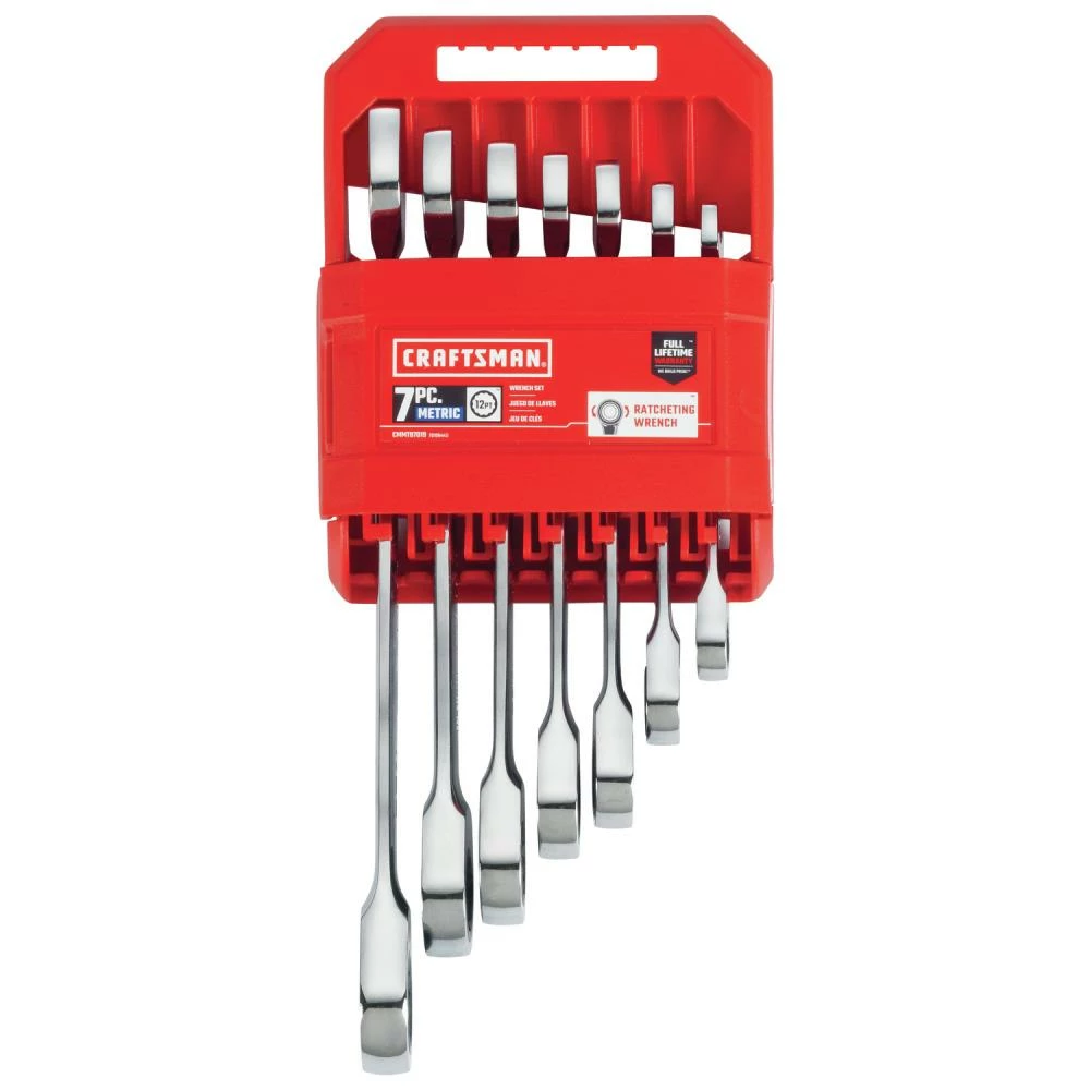 CRAFTSMAN Ratchet Wrenches & Sets 7-Piece Set 12-Point Metric Ratchet Wrench Set 5 CRAFTSMAN Ratchet Wrenches & Sets 7-Piece Set 12-Point Metric Ratchet Wrench Set - Image 5