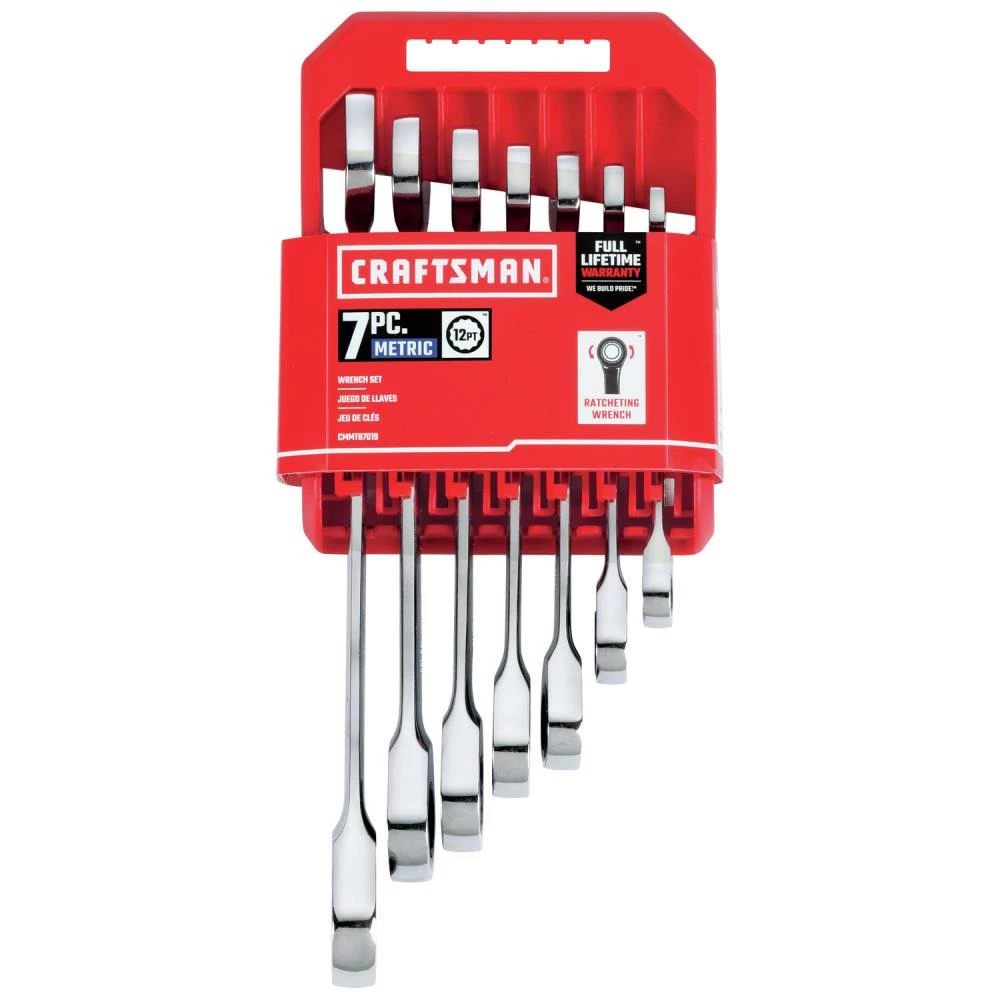 CRAFTSMAN Ratchet Wrenches & Sets 7-Piece Set 12-Point Metric Ratchet Wrench Set 4 CRAFTSMAN Ratchet Wrenches & Sets 7-Piece Set 12-Point Metric Ratchet Wrench Set - Image 4