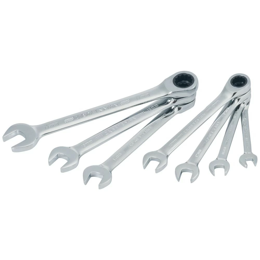 CRAFTSMAN Ratchet Wrenches & Sets 7-Piece Set 12-Point Metric Ratchet Wrench Set 3 CRAFTSMAN Ratchet Wrenches & Sets 7-Piece Set 12-Point Metric Ratchet Wrench Set - Image 3