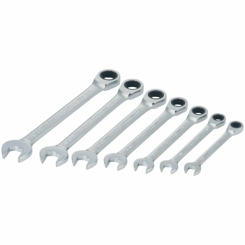 CRAFTSMAN Ratchet Wrenches & Sets 7-Piece Set 12-Point Standard (SAE) Ratchet Wrench Set 2 CRAFTSMAN Ratchet Wrenches & Sets 7-Piece Set 12-Point Standard (SAE) Ratchet Wrench Set - Image 2