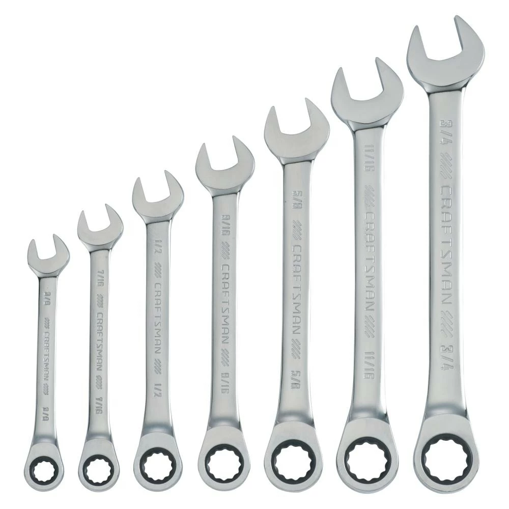 CRAFTSMAN Ratchet Wrenches & Sets 7-Piece Set 12-Point Standard (SAE) Ratchet Wrench Set 1 CRAFTSMAN Ratchet Wrenches & Sets 7-Piece Set 12-Point Standard (SAE) Ratchet Wrench Set