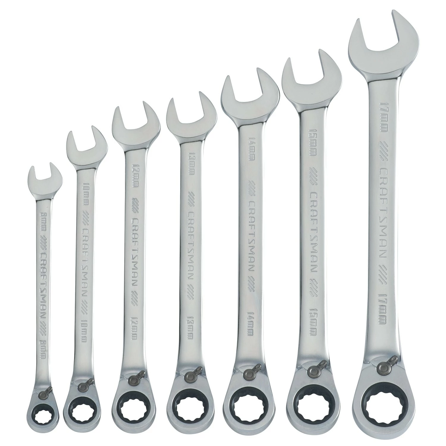 CRAFTSMAN Ratchet Wrenches & Sets 7-Piece Set 12-Point Metric Ratchet Wrench Set 1 CRAFTSMAN Ratchet Wrenches & Sets 7-Piece Set 12-Point Metric Ratchet Wrench Set