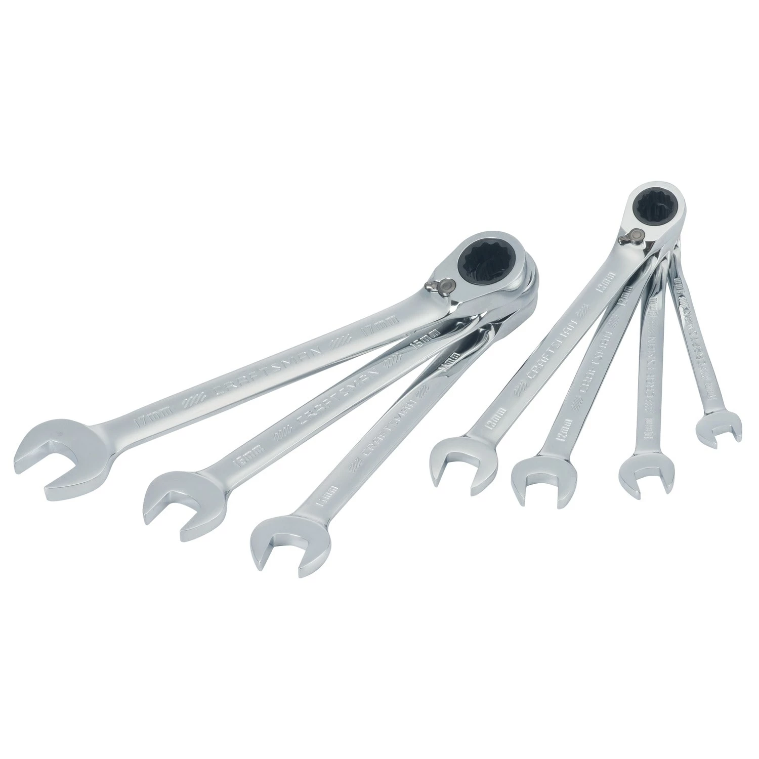 CRAFTSMAN Ratchet Wrenches & Sets 7-Piece Set 12-Point Metric Ratchet Wrench Set 3 CRAFTSMAN Ratchet Wrenches & Sets 7-Piece Set 12-Point Metric Ratchet Wrench Set - Image 3