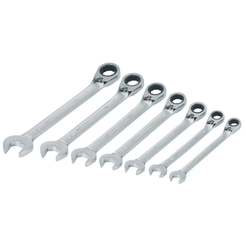 CRAFTSMAN Ratchet Wrenches & Sets 7-Piece Set 12-Point Standard (SAE) Ratchet Wrench Set 2 CRAFTSMAN Ratchet Wrenches & Sets 7-Piece Set 12-Point Standard (SAE) Ratchet Wrench Set - Image 2