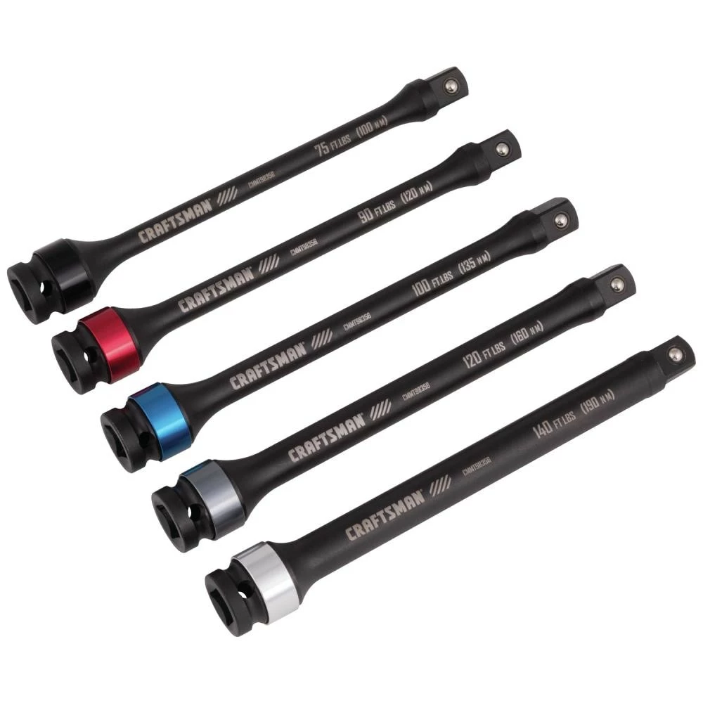 CRAFTSMAN Socket Extensions Automotive 5-piece Torque Extension Set 2 CRAFTSMAN Socket Extensions Automotive 5-piece Torque Extension Set - Image 2
