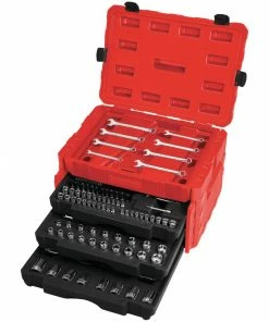 CRAFTSMAN Mechanics Tool Sets 232-Piece Standard (SAE) and Metric Combination Polished Chrome Mechanics Tool Set (1/4-in; 3/8-in)
